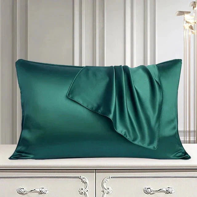 EMERALD GREEN SILK PILLOWCASE - Hair Fam