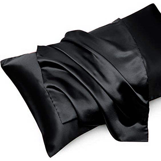 QUEEN BLACK SILK PILLOWCASE - Hair Fam