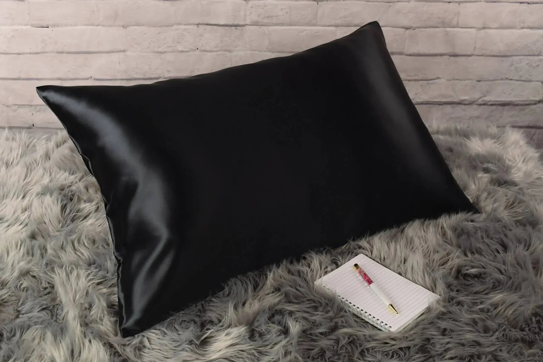 QUEEN BLACK SILK PILLOWCASE - Hair Fam